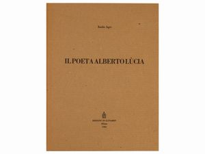 Emilio Isgrò : Il Poeta Alberto Lcia  - Asta Arte Moderna e Contemporanea - Associazione Nazionale - Case d'Asta italiane