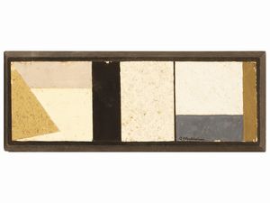 Osvaldo Medici Del Vascello : Trittico (Piramide - Terra - Marina) VI 1975 - Studio V 1975 - Monocolore V 1975  - Asta Arte Moderna e Contemporanea - Associazione Nazionale - Case d'Asta italiane