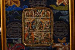 Lotto composto da cinque Thangka, Tibet, XIX secolo  - Asta Arte orientale  - Associazione Nazionale - Case d'Asta italiane