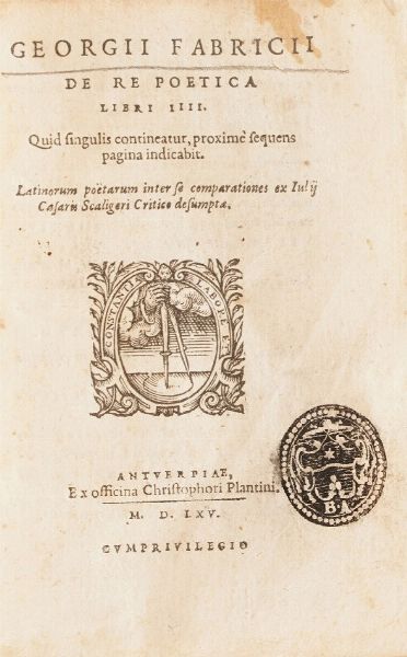 Raccolta di volumi miscellanei dal XVI al XVII sec. (Con ex libris silografico)  - Asta Libri Antichi - Associazione Nazionale - Case d'Asta italiane