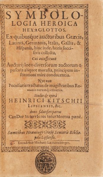 Raccolta di volumi miscellanei dal XVI al XVII sec. (Con ex libris silografico)  - Asta Libri Antichi - Associazione Nazionale - Case d'Asta italiane