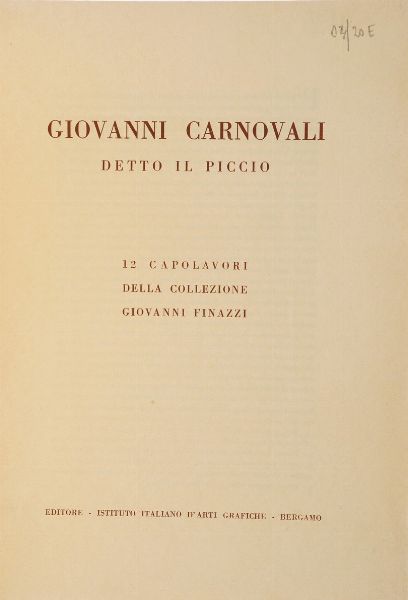 Loghis Ottavio Illustrazione dell'origine del progresso delle arti belle fino al secolo XVI. Bergamo, Pietro Cattaneo, 1851  - Asta Libri Antichi - Associazione Nazionale - Case d'Asta italiane