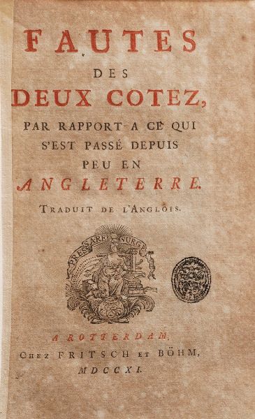 George de Backer Nouvelle logique courte et facile... Bruxelles 1704  - Asta Libri Antichi - Associazione Nazionale - Case d'Asta italiane