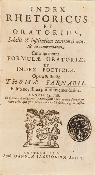 Raccolta di volumi miscellanei dal XVI al XVII sec. (Con ex libris silografico)  - Asta Libri Antichi - Associazione Nazionale - Case d'Asta italiane