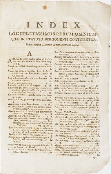 Bergamo-Edizioni di interesse bergamasco 15 opere di interesse bergamasco o stampate a Bergamo  - Asta Libri Antichi - Associazione Nazionale - Case d'Asta italiane