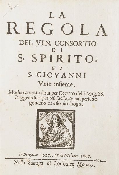 Bergamo-Edizioni di interesse bergamasco 15 opere di interesse bergamasco o stampate a Bergamo  - Asta Libri Antichi - Associazione Nazionale - Case d'Asta italiane