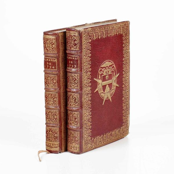 AUTORI VARI : Autori Vari Almanach Royal, pour lanne 1733 e 1734, a Paris, de lImprimerie de la Veuve dHoury  - Asta Libri Antichi - Associazione Nazionale - Case d'Asta italiane