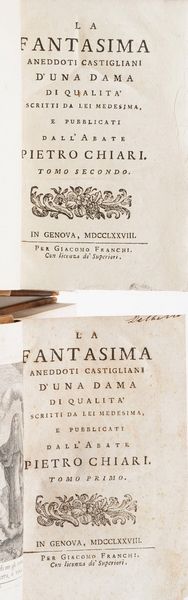 Chiari Pietro. Storia di Luigi Mandrino celebre contrabbandiere di Francia, Venezia, Fenziana, 1758.  - Asta Libri Antichi - Associazione Nazionale - Case d'Asta italiane