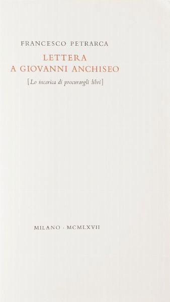 Garzo Dallincisa Le Rime. Verona Mardersteig 1972  - Asta Libri Antichi - Associazione Nazionale - Case d'Asta italiane