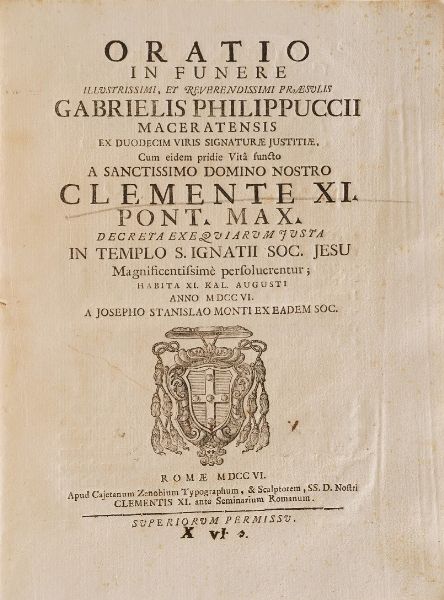 Francesco Cionacci Storia della beata Umiliana De Cerchi... Firenze 1682  - Asta Libri Antichi - Associazione Nazionale - Case d'Asta italiane