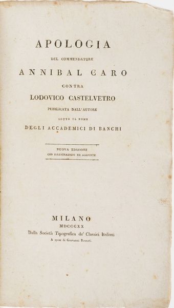 Lorenzo De Medici Poesie del Magnifico, Bergamo, Lancellotti, 1763  - Asta Libri Antichi - Associazione Nazionale - Case d'Asta italiane