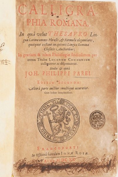 Petri halloix et Societate Iesu Anthologia poetica graeco latina... Leuven 1617  - Asta Libri Antichi - Associazione Nazionale - Case d'Asta italiane