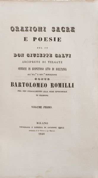 Monti Vincenzo In morte di Lorenzo Mascheroni, anno IX (1801)  - Asta Libri Antichi - Associazione Nazionale - Case d'Asta italiane