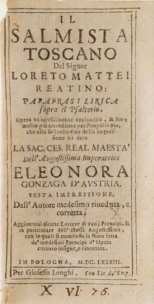 Ferrante Guisone La divina settimana... Venezia, 1601  - Asta Libri Antichi - Associazione Nazionale - Case d'Asta italiane