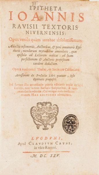 Raccolta di volumi miscellanei del XVII sec.(Con ex libris silografico)  - Asta Libri Antichi - Associazione Nazionale - Case d'Asta italiane