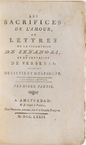 Claude-Prosper Jolyot de Crebillon. Les Amours de Zeokinizul roi des kofirans, Amsterdam 1747.  - Asta Libri Antichi - Associazione Nazionale - Case d'Asta italiane