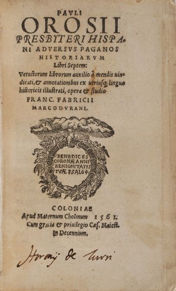 Sebastiano Serlio De Architectura libri quinque... Venezia, Francesco de Francischi senese e Giovanni Chriger, 1569  - Asta Libri Antichi - Associazione Nazionale - Case d'Asta italiane