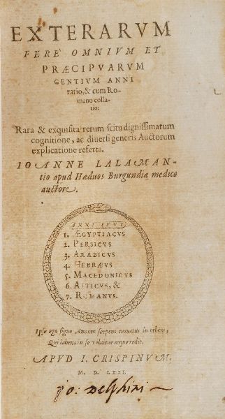 Sebastiano Serlio De Architectura libri quinque... Venezia, Francesco de Francischi senese e Giovanni Chriger, 1569  - Asta Libri Antichi - Associazione Nazionale - Case d'Asta italiane