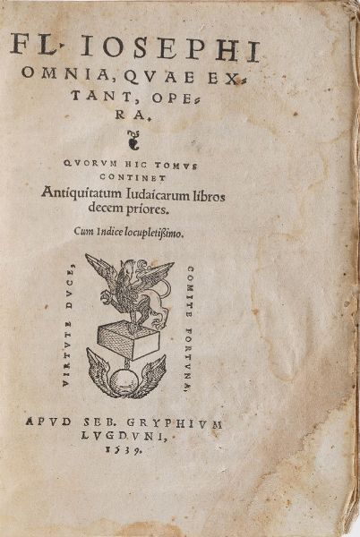 Sebastiano Serlio De Architectura libri quinque... Venezia, Francesco de Francischi senese e Giovanni Chriger, 1569  - Asta Libri Antichi - Associazione Nazionale - Case d'Asta italiane