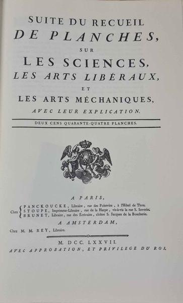 Diciotto volumi edizione anastatica a cura di Franco Maria Ricci Enciclopedie Diderot D'alambert  - Asta Libri Antichi - Associazione Nazionale - Case d'Asta italiane