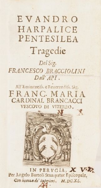 Cesare Caporali Opere poetiche... Perugia, 1642  - Asta Libri Antichi - Associazione Nazionale - Case d'Asta italiane