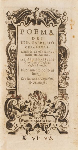 Cesare Caporali Opere poetiche... Perugia, 1642  - Asta Libri Antichi - Associazione Nazionale - Case d'Asta italiane