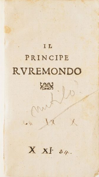 Cesare Caporali Opere poetiche... Perugia, 1642  - Asta Libri Antichi - Associazione Nazionale - Case d'Asta italiane