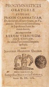 Christophori Helvici e Professoris Giessensis olim. ex Erasmo da Roterodamo, Ludovico Vive Familiaria Colloquia opera... 1645  - Asta Libri Antichi - Associazione Nazionale - Case d'Asta italiane