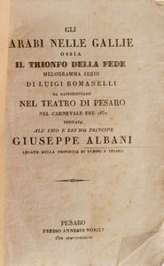 Raccolta di volumi miscellanei dal XVII al XIX sec.  - Asta Libri Antichi - Associazione Nazionale - Case d'Asta italiane