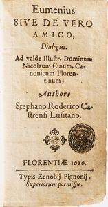 Raccolta di volumi miscellanei dal XVI al XVIII sec. (Con ex libris silografico)  - Asta Libri Antichi - Associazione Nazionale - Case d'Asta italiane