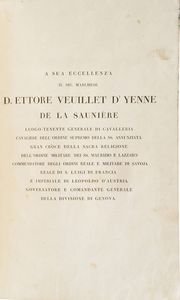 Genova - Autori vari Gazzetta di Genova, 1914-1917, quattro annate complete ben legate; Gervasoni, Elogio dei liguri illustri, Genova, S.N., S.A. (ca. 1880) I vol. solo;   Martino Piaggio, Chittarin zeneize, Genova, Sordomuti, 1881 Miscosi, Origini italiche, Genova, Marsano, 1834 Chiozza, Guida commerciale di Genova, Genova, D'Aste, 1874 Regina, Lunario genovese, Genova, Pagano, 1839  - Asta Libri Antichi - Associazione Nazionale - Case d'Asta italiane