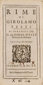 Francesco Loredano Ladamo... Venezia 1640  - Asta Libri Antichi - Associazione Nazionale - Case d'Asta italiane