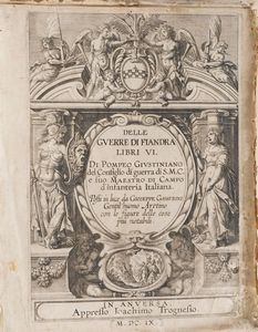 Cardinale Bentivoglio Historia della Fiandra, Venezia, Giunti e Baba, 1645  - Asta Libri Antichi - Associazione Nazionale - Case d'Asta italiane