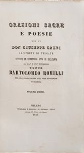 Monti Vincenzo In morte di Lorenzo Mascheroni, anno IX (1801)  - Asta Libri Antichi - Associazione Nazionale - Case d'Asta italiane