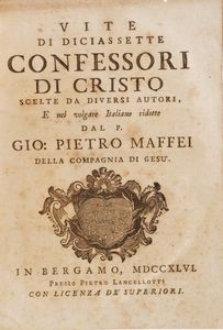 Tomaso Da Villanova Opera Omnia Sancti Thomae a Villanova...Venetiis, Excudebant Sanctes Pecori, 1740  - Asta Libri Antichi - Associazione Nazionale - Case d'Asta italiane