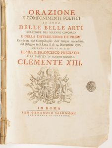 Raccolta di volumi miscellanei dal XVII al XVIII sec.  - Asta Libri Antichi - Associazione Nazionale - Case d'Asta italiane