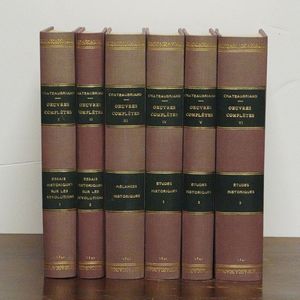 Franois-Ren Chateaubriand Oeuvres completes, Parigi 1841  - Asta Libri Antichi - Associazione Nazionale - Case d'Asta italiane