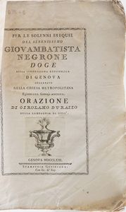 DAgostino Giustiniani. Castigatissimi Annali. Genova, Bellono 1537.  - Asta Libri Antichi - Associazione Nazionale - Case d'Asta italiane