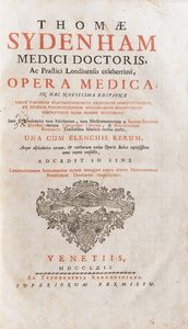 Piens Francesco Tractatus De Febribus in genere et specie...Genevae, Apud Samuelem de Tournes, 1689  - Asta Libri Antichi - Associazione Nazionale - Case d'Asta italiane