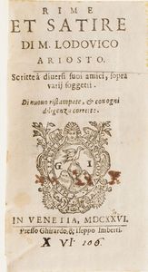 Cesare Caporali Opere poetiche... Perugia, 1642  - Asta Libri Antichi - Associazione Nazionale - Case d'Asta italiane