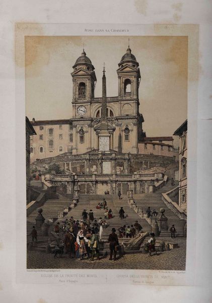 Gommarus Wouters Prospetto del Palazzo Pontificio nel Quirinale detto Monte Cavallo... Roma 1692 circa  - Asta Stampe, Vedute e Carte Geografiche - Associazione Nazionale - Case d'Asta italiane