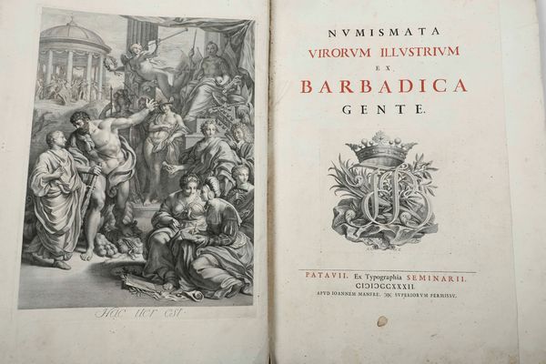 Padova, tipografia del seminario, 1732 Numismata Virorum Illustrium ex Barbadica Gente  - Asta Stampe, Vedute e Carte Geografiche - Associazione Nazionale - Case d'Asta italiane