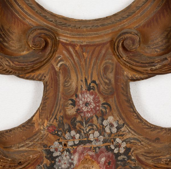 Cornice in legno intagliato e dipinto a tempera. XVIII secolo  - Asta Cornici Antiche - Associazione Nazionale - Case d'Asta italiane