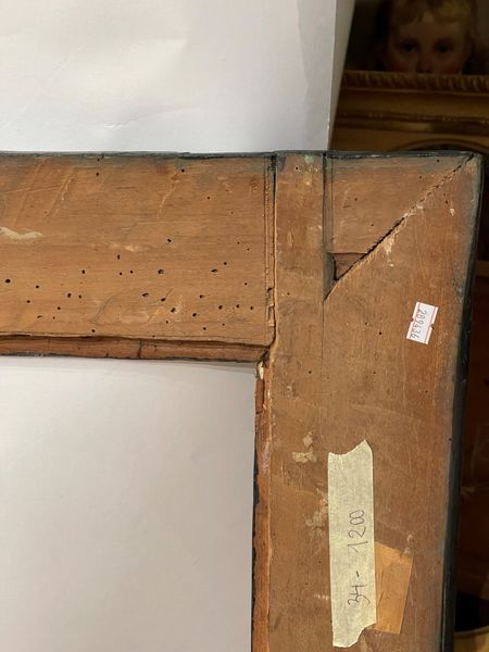 Cornice a cassetta in legno ebanizzato con profili dorati. Italia centrale XVII-XVIII secolo  - Asta Cornici Antiche - Associazione Nazionale - Case d'Asta italiane