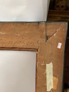 Cornice a cassetta in legno ebanizzato con profili dorati. Italia centrale XVII-XVIII secolo  - Asta Cornici Antiche - Associazione Nazionale - Case d'Asta italiane