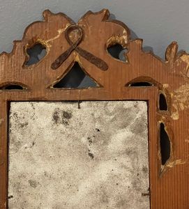 Cornice in legno intagliato, traforato e dorato. Italia XVIII secolo  - Asta Cornici Antiche - Associazione Nazionale - Case d'Asta italiane