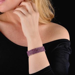 BRACCIALE A FASCIA CON RUBINI  - Asta GIOIELLI - Associazione Nazionale - Case d'Asta italiane