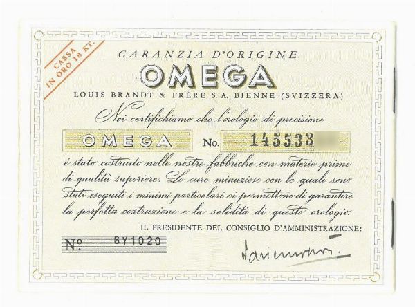 OMEGA : OMEGA OROLOGIO DA POLSO REF. 2685 N. 114298XX  - Asta OROLOGI E PENNE - Associazione Nazionale - Case d'Asta italiane