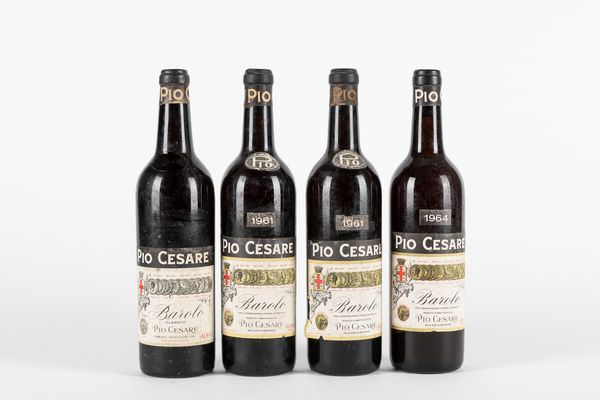 Langhe : Pio Cesare Barolo 1959 (1 BT), 1961 (2 BT), 1964 (1 BT)  - Asta Vini e Distillati - Associazione Nazionale - Case d'Asta italiane