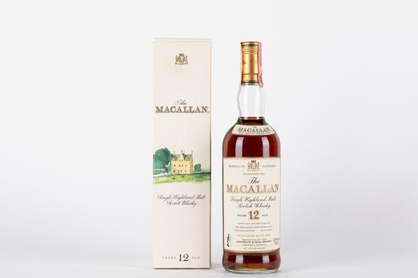 Scozia : Macallan 12 Y.O. Highland Single Malt Scotch Whisky  - Asta Vini e Distillati - Associazione Nazionale - Case d'Asta italiane